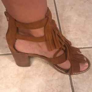 Jeffrey Campbell Fringe Sandal heels